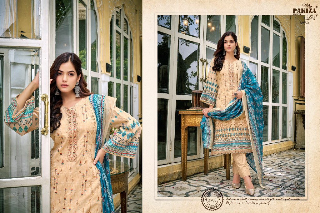 Pakiza Laaibah Vol-37 Wholesale Kashmiri Heavy Neck Work Dress Material