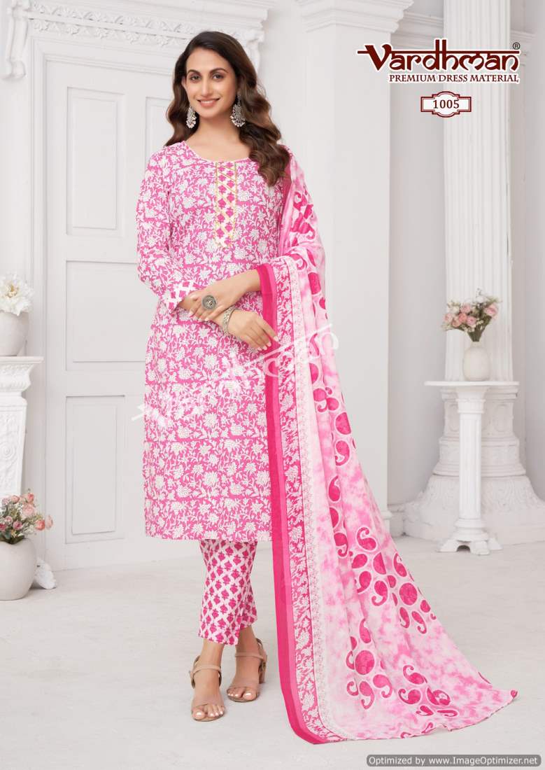 Vardhman Vedika Jaipuri Special Salwar Suits Vol-1 Wholesale Pure Cotton Printed Dress Material