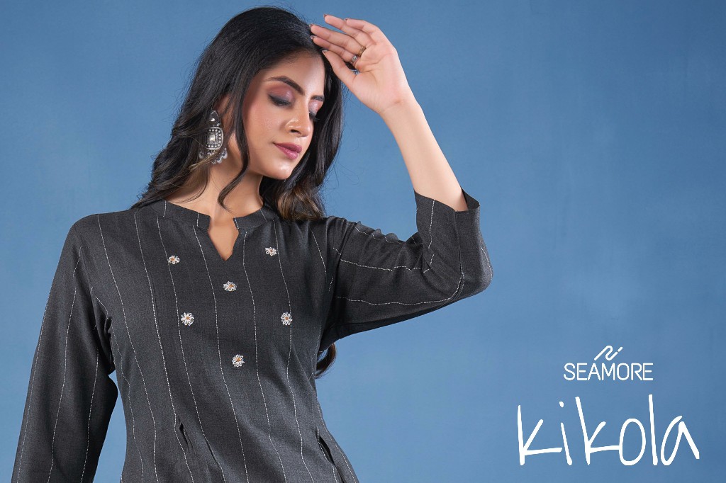 SEAMORE PRESENTS KIKOLA TRENDY OUTFIT FULL STITCH WOMEN KURTA WITH PANT