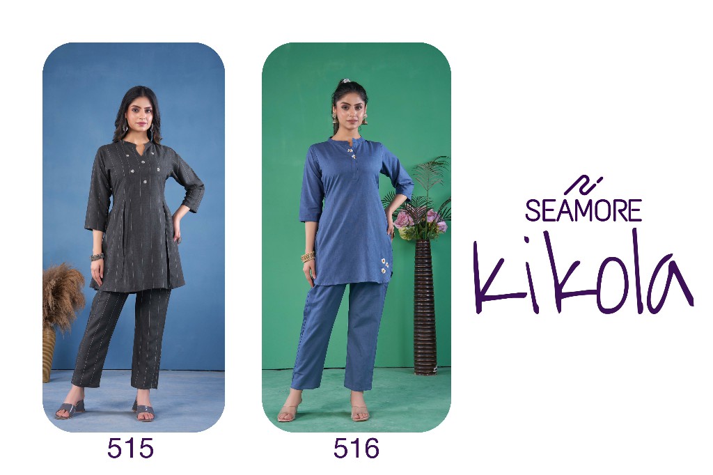 SEAMORE PRESENTS KIKOLA TRENDY OUTFIT FULL STITCH WOMEN KURTA WITH PANT