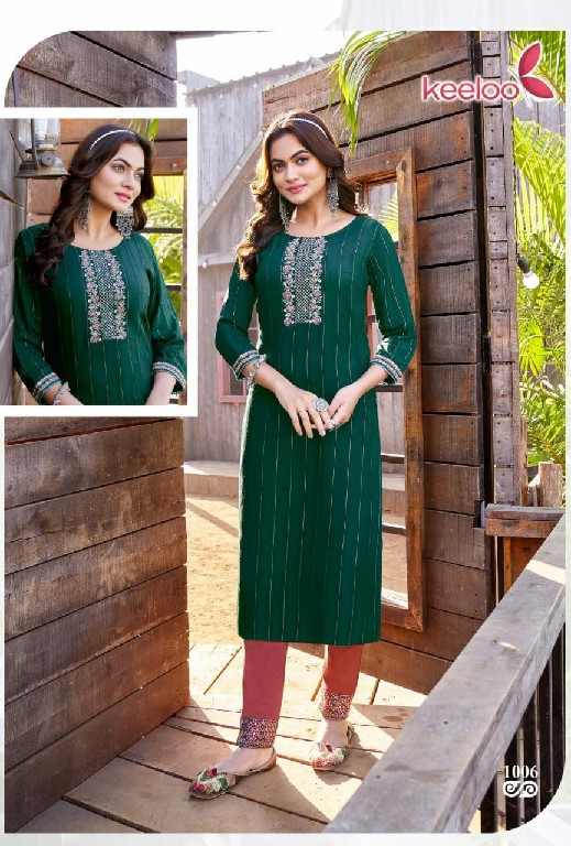 Keeloo Gulab Vol-1 Wholesale Heavy Dobby Rayon With Hand Work Kurtis