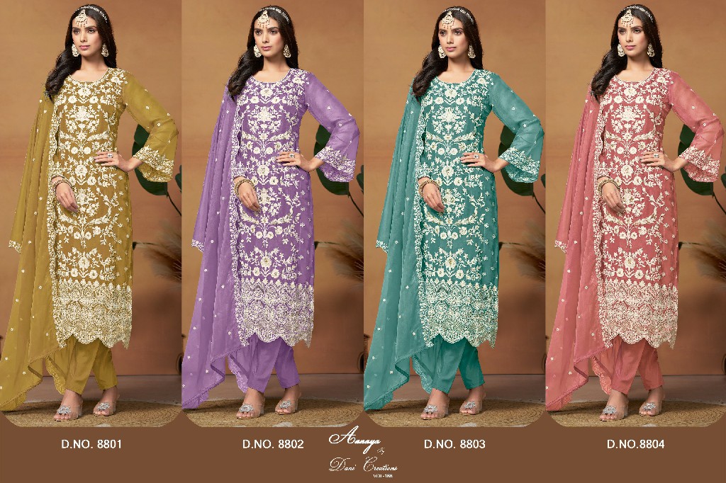 TWISHA AANAYA VOL 188 SOFT ORGANZA FANCY LADIES SUITS