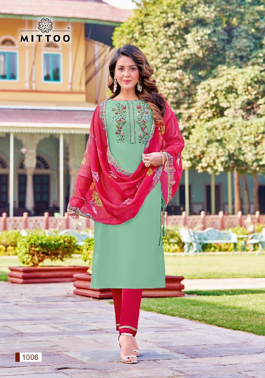 MITTOO MADHUBALA BEAUTIFUL 3PSC READYMADE SUITS FOR WOMEN