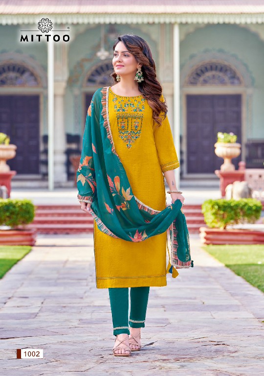 MITTOO MADHUBALA BEAUTIFUL 3PSC READYMADE SUITS FOR WOMEN