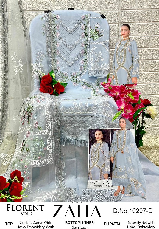 Zaha Florent Vol-2 Wholesale Pakistani Concept Pakistani Suits
