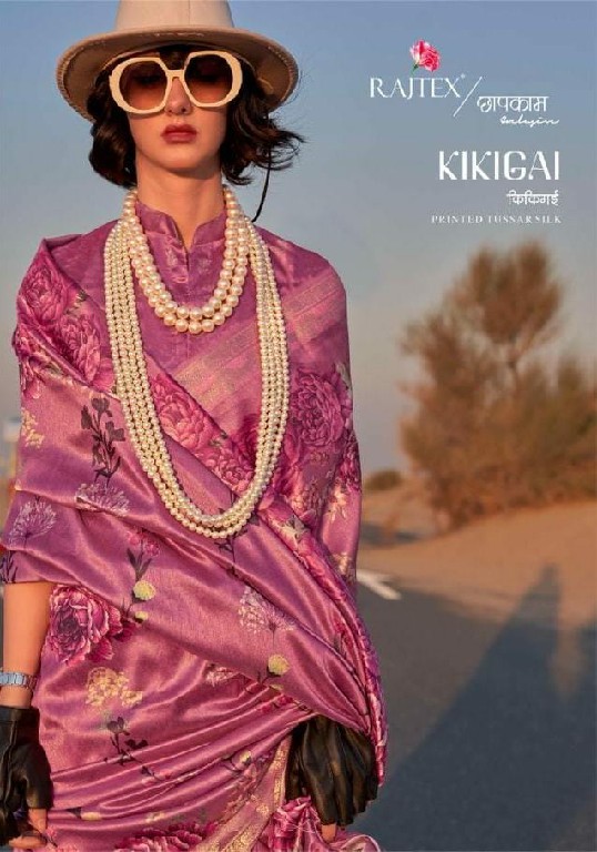 Rajtex Kikigai Wholesale Printed Tussar Silk Function Wear Sarees