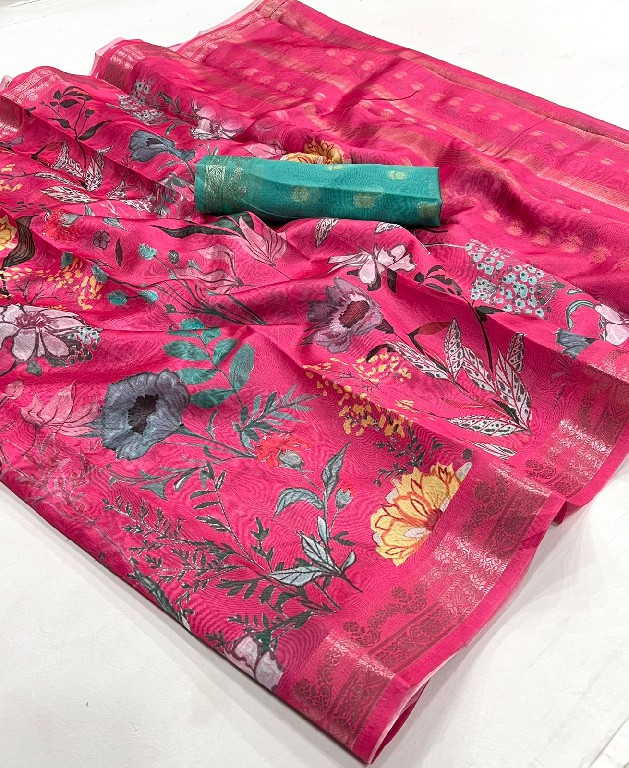 Rajtex Kikigai Wholesale Printed Tussar Silk Function Wear Sarees