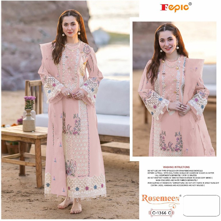 Fepic Rosemeen C-1366 Wholesale Indian Pakistani Salwar Suits