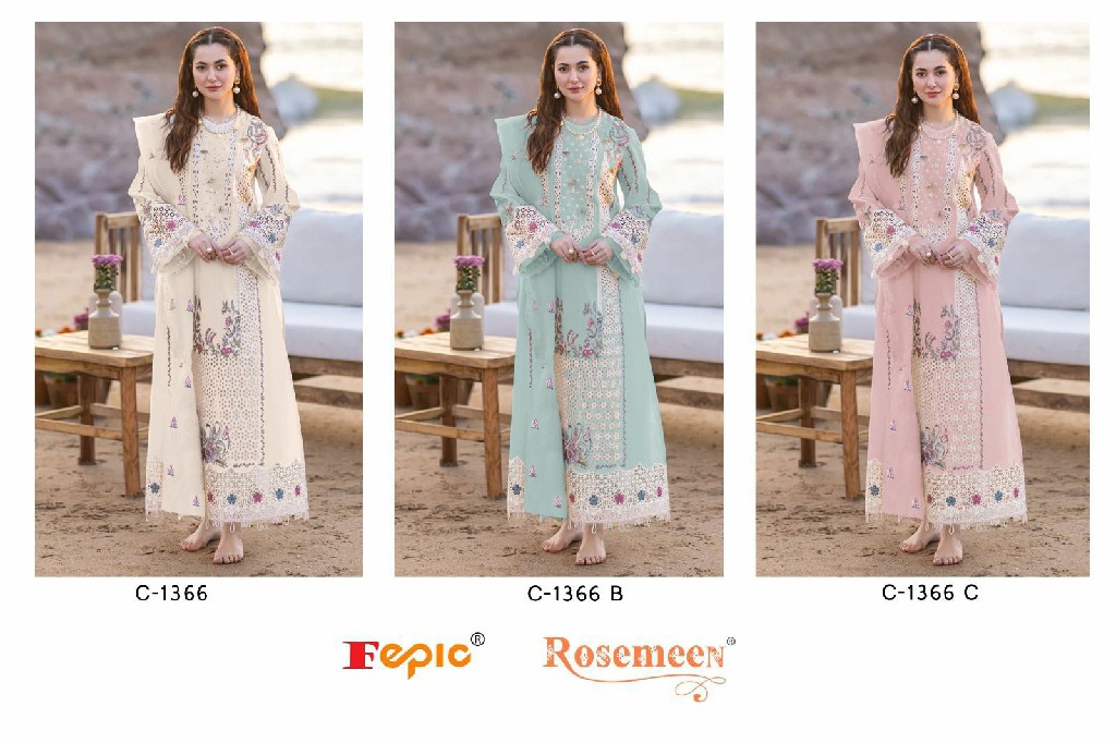 Fepic Rosemeen C-1366 Wholesale Indian Pakistani Salwar Suits