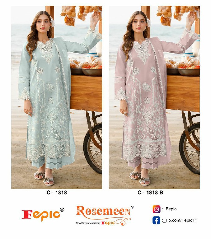 Fepic Rosemeen C-1818 Wholesale Indian Pakistani Salwar Suits