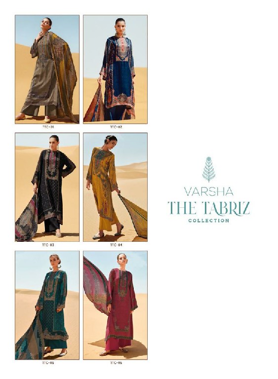 Varsha The Tabriz Wholesale Modal Satin Silk With Handwork Salwar Suits