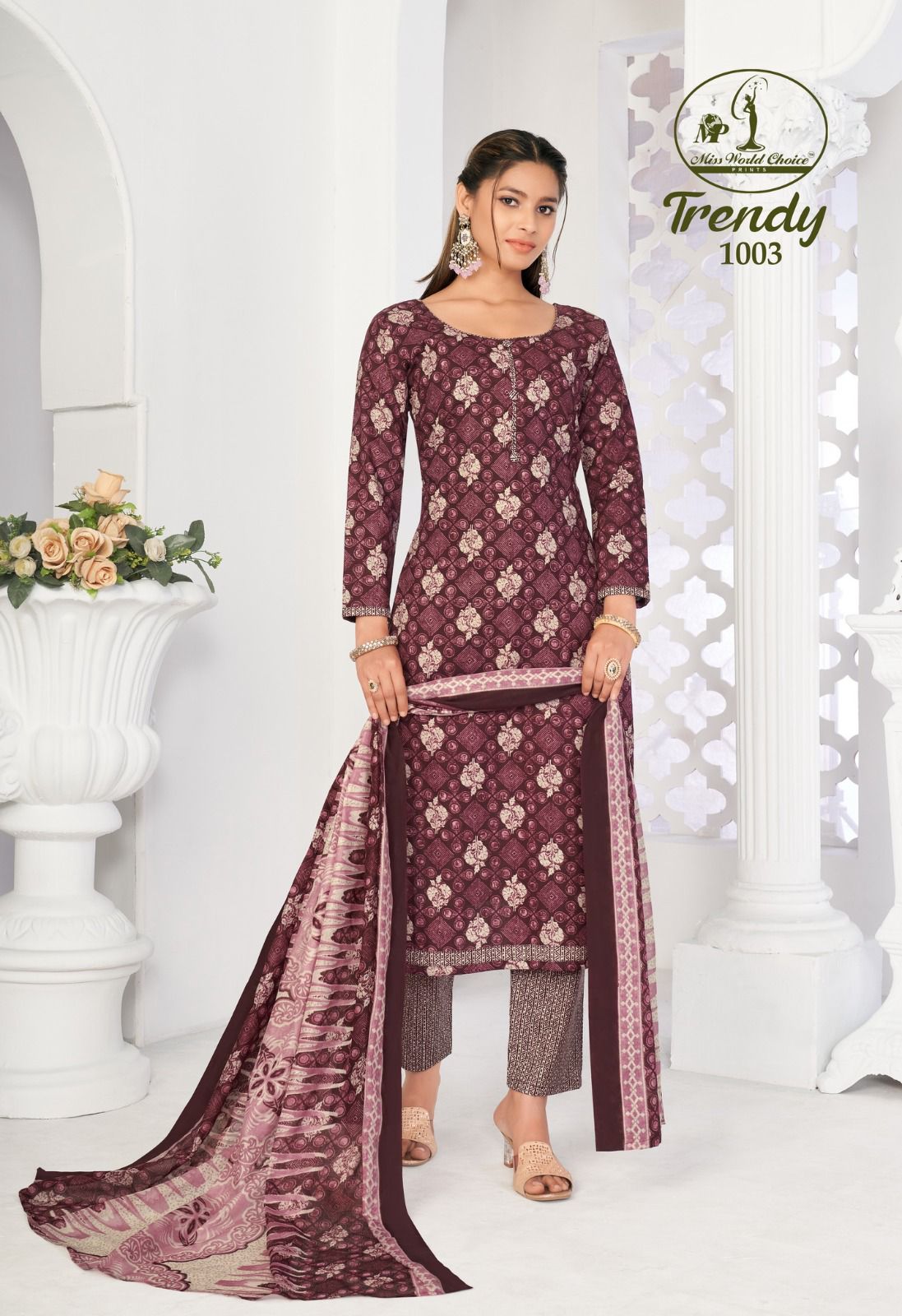 Miss World Trendy Vol-1 Wholesale Pure Cotton Printed Dress Material