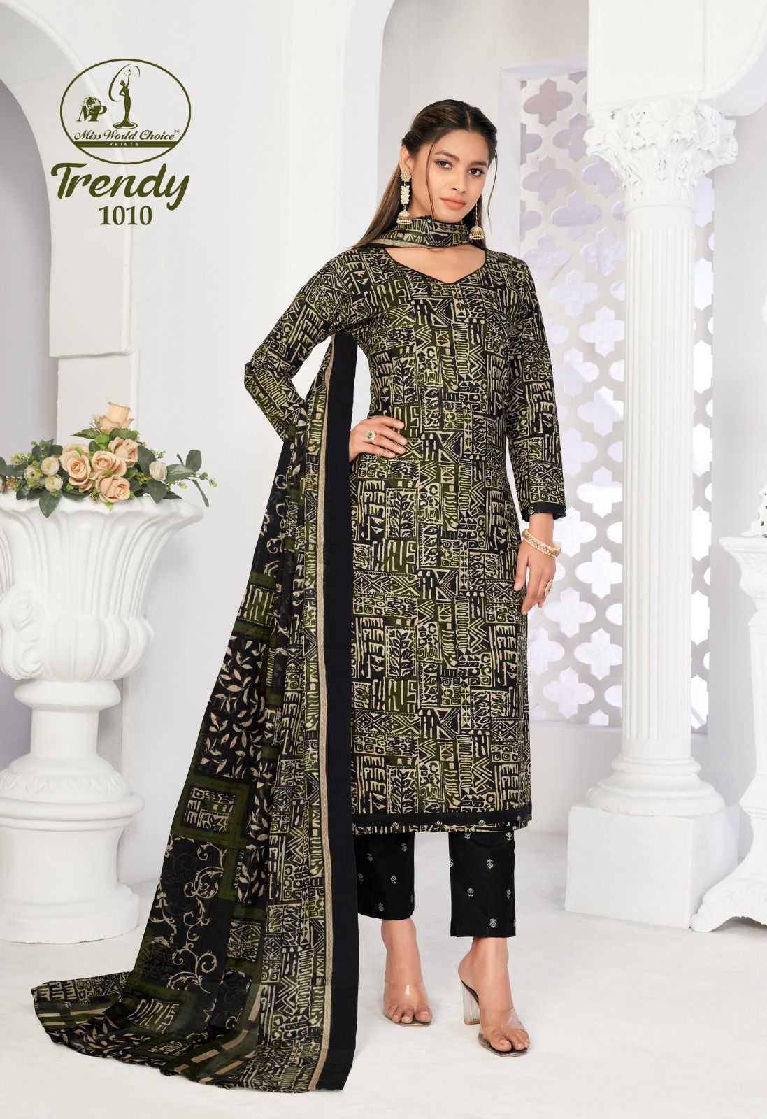 Miss World Trendy Vol-1 Wholesale Pure Cotton Printed Dress Material