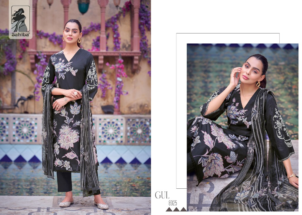 Sahiba Gul Wholesale Pure Cotton Lawn With Work Salwar Suits