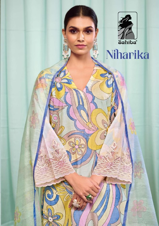 Sahiba Niharika Wholesale Pure Cotton With Hand Work Salwar Suits