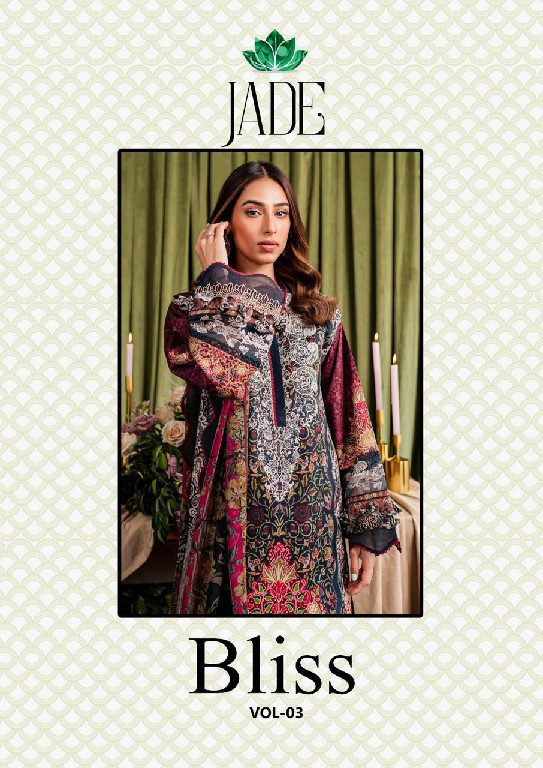 Jade Bliss Vol-3 Wholesale Pure Cotton Karachi Style Dress Material
