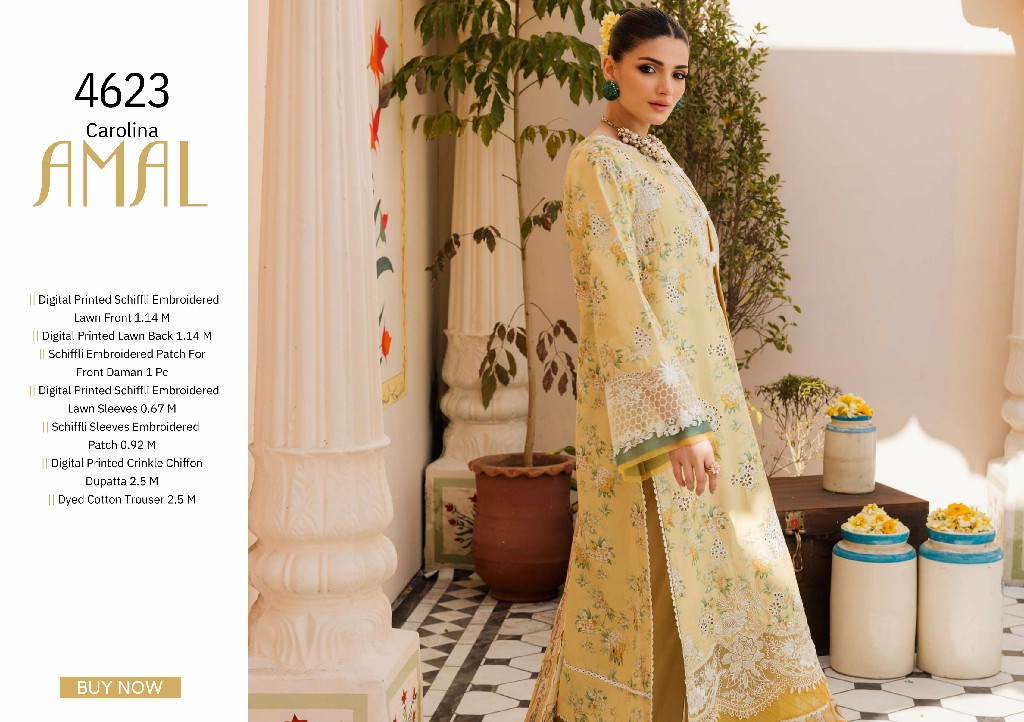 Motifz Amal Digital Printed Embroidered Lawn Pakistani Salwar Suits