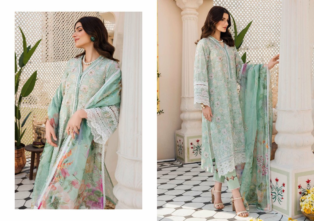 Motifz Amal Digital Printed Embroidered Lawn Pakistani Salwar Suits