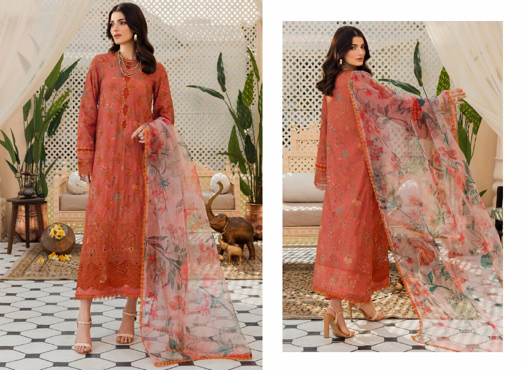 Motifz Amal Digital Printed Embroidered Lawn Pakistani Salwar Suits