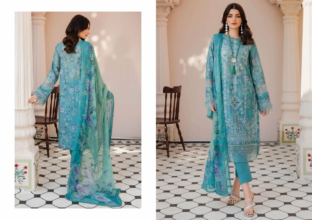 Motifz Amal Digital Printed Embroidered Lawn Pakistani Salwar Suits