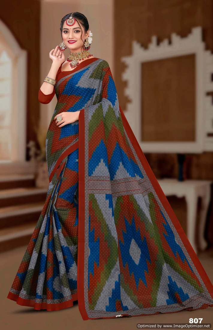 Balaji Mama Masleen Vol-6 Wholesale Cotton Printed Sarees