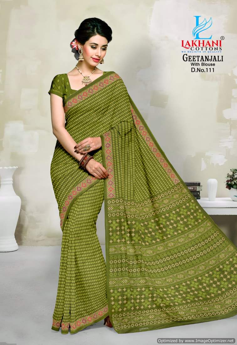 Lakhani Geetanjali Wholesale Pure Cotton Printed Sarees