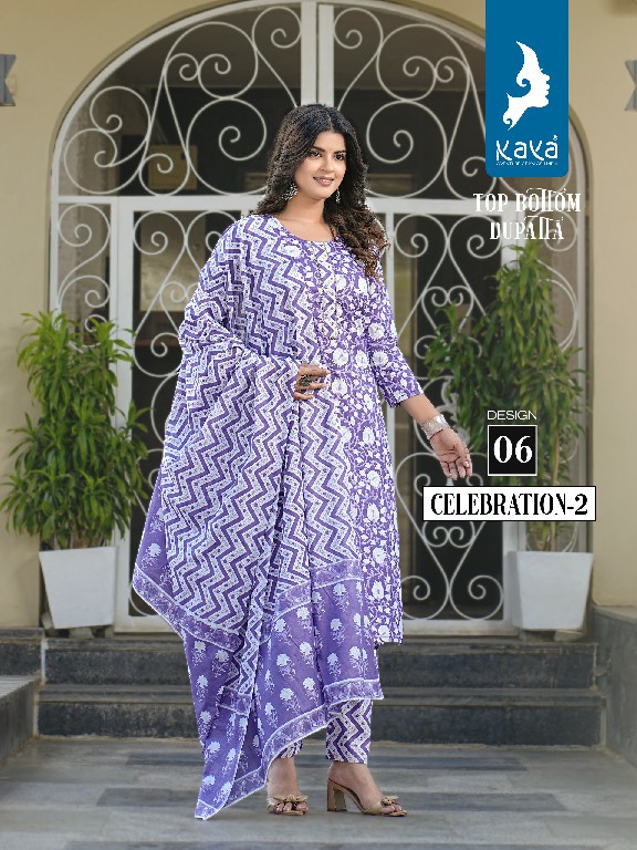 KAYA CELEBRATION VOL 2 COTTON PRINT READYMADE TRENDY SUITS