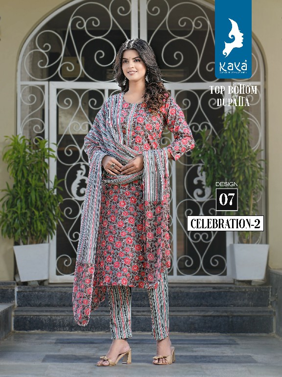 KAYA CELEBRATION VOL 2 COTTON PRINT READYMADE TRENDY SUITS