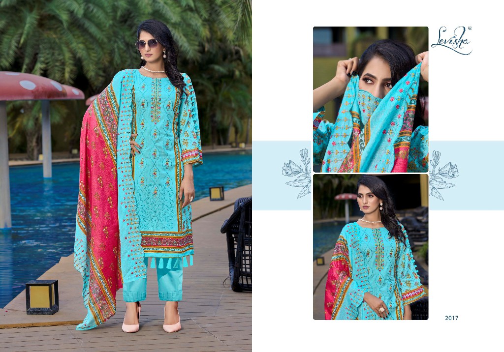 LEVISHA BIN SAEED NX COTTON PAKISTANI UNSTITCHED LADIES SUITS