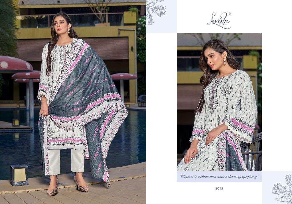 LEVISHA BIN SAEED NX COTTON PAKISTANI UNSTITCHED LADIES SUITS