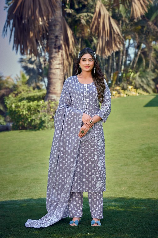 OSSM SUMMER STORIES COTTON 3PC COLLECTION READYMADE SUITS SURAT