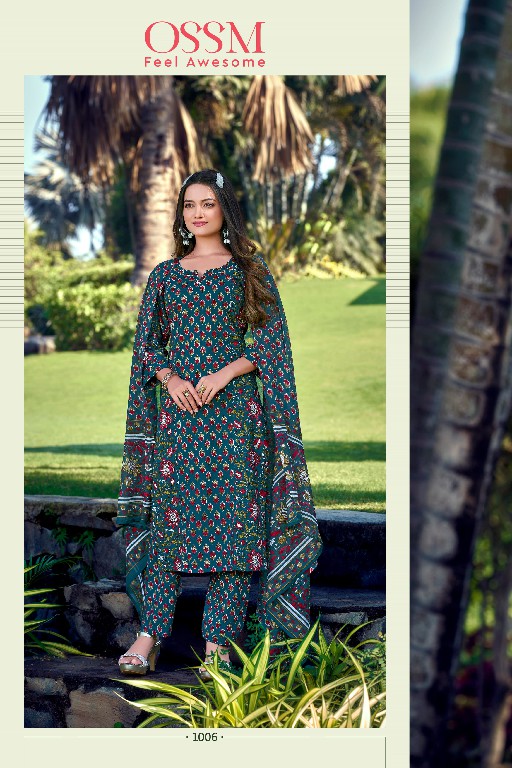 OSSM SUMMER STORIES COTTON 3PC COLLECTION READYMADE SUITS SURAT