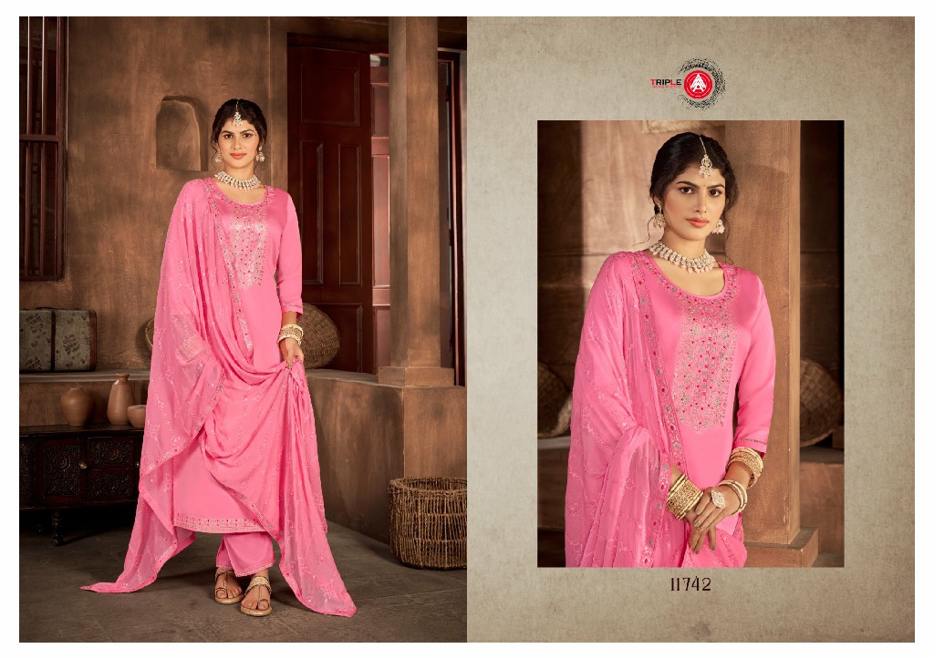 TRIPLE AAA KAARA VOL 8 JAM SILK GOOD QUALITY DRESS MATERIALS