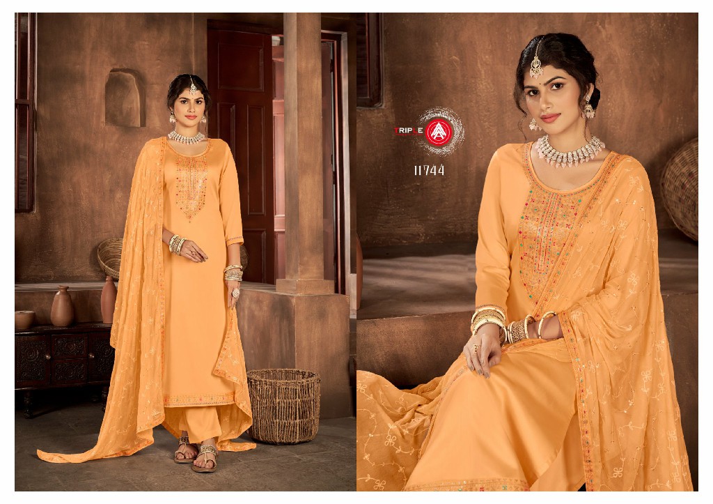 TRIPLE AAA KAARA VOL 8 JAM SILK GOOD QUALITY DRESS MATERIALS