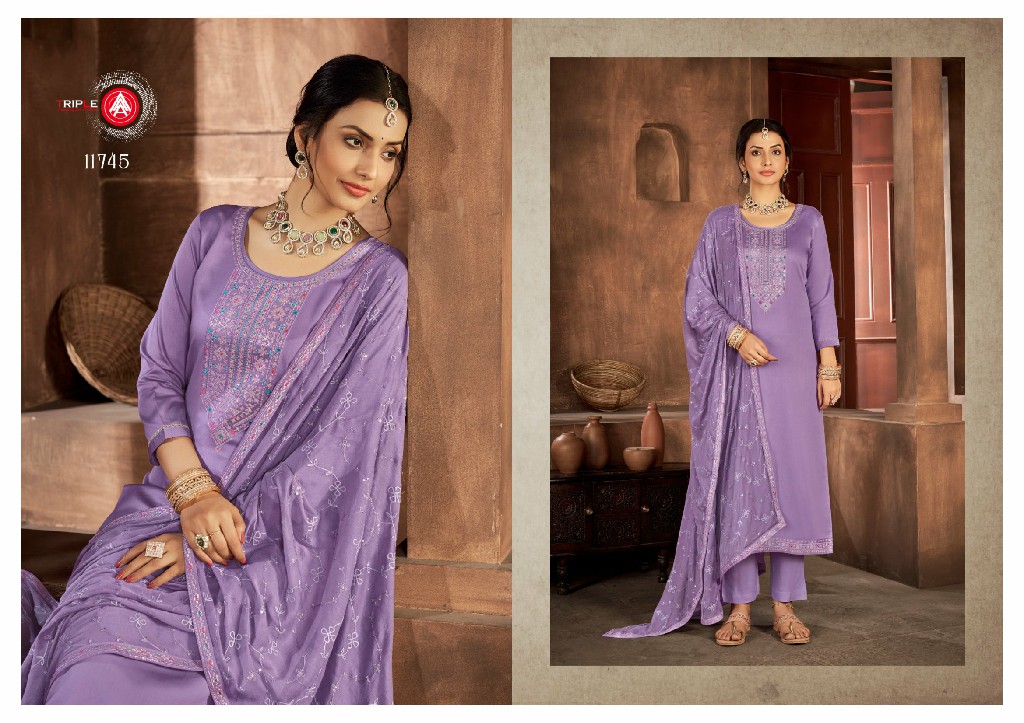 TRIPLE AAA KAARA VOL 8 JAM SILK GOOD QUALITY DRESS MATERIALS