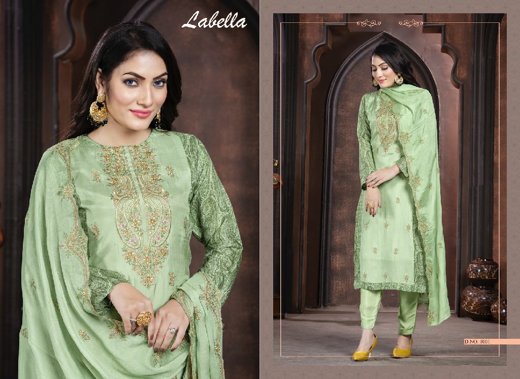 Mor Pankh Labella Wholesale UnStitch Pure Musline With Work Salwar Suits
