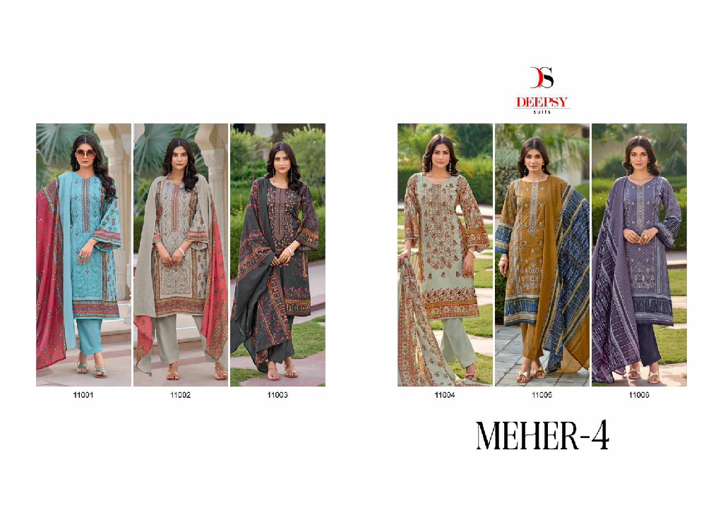 Deepsy Meher Vol-4 Wholesale Indian Pakistani Salwar Suits