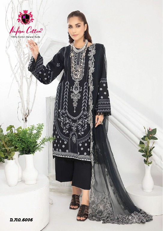 Nafisa Black And White Vol-6 Wholesale Karachi Print Dress Material