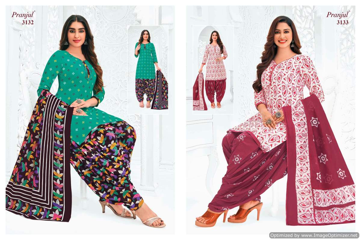 Pranjul Priyanshi Vol-31 Wholesale Patiyala Special Cotton Readymade Suits