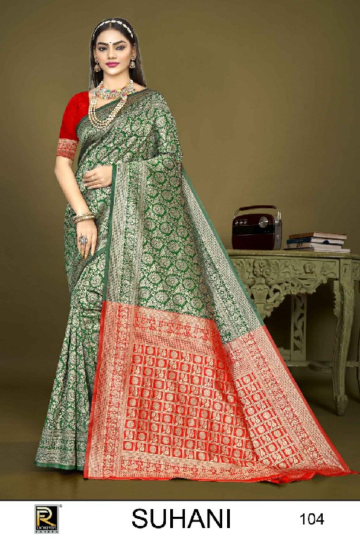 Ronisha Suhani Wholesale Banarasi Silk Ethnic Sarees