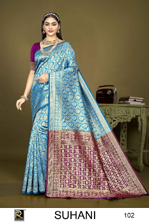 Ronisha Suhani Wholesale Banarasi Silk Ethnic Sarees