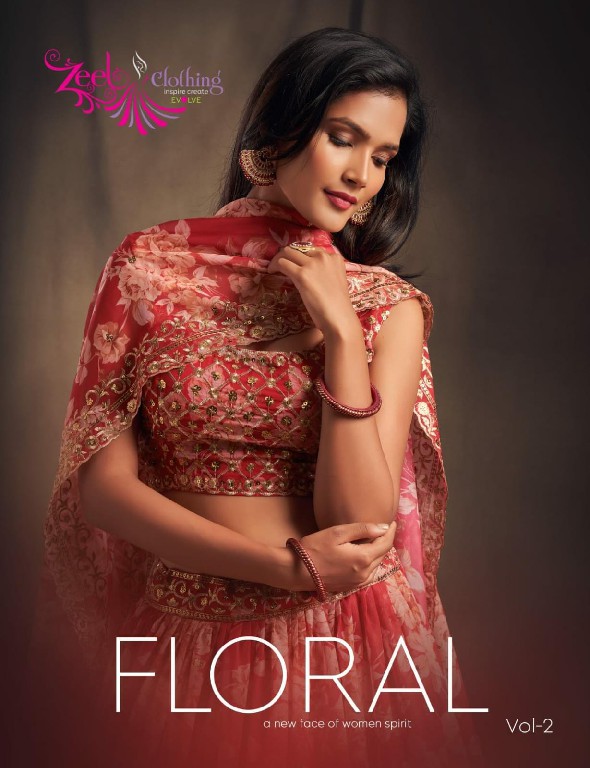 Zeel Clothing Floral Vol-2 Wholesale Designer Lehengas Catalog