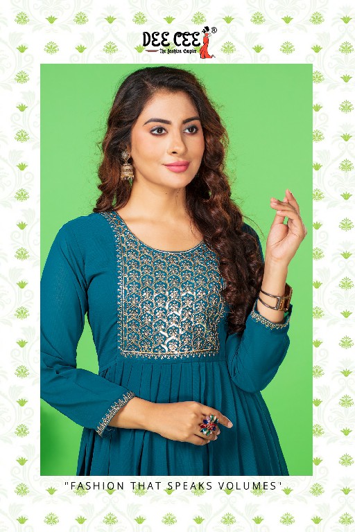 Dee Cee Smarta Wholesale Georgette Plain Anarkali Style Kurtis