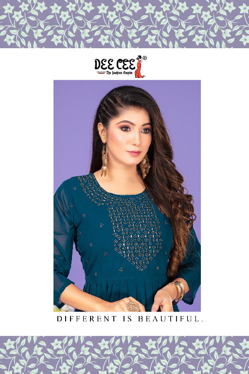 Dee Cee Safina Wholesale Flared Long Anarkali Style Kurtis