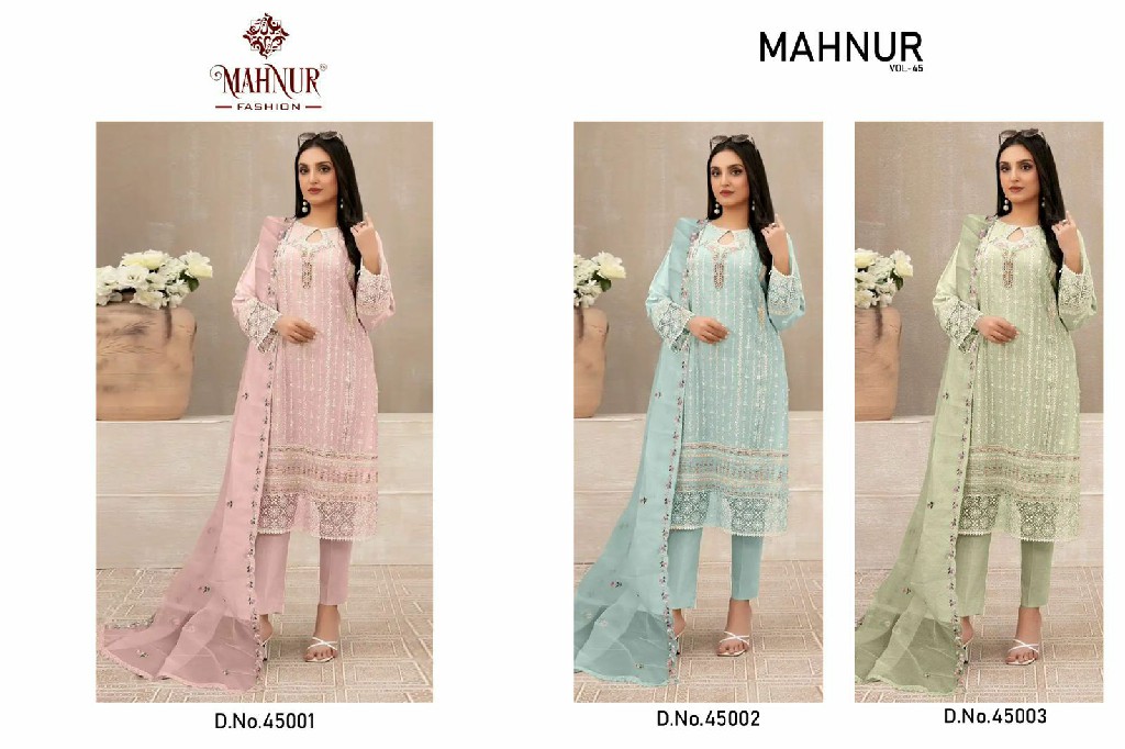 Mahnur Vol-45 Wholesale Indian Pakistani Style Salwar Suits