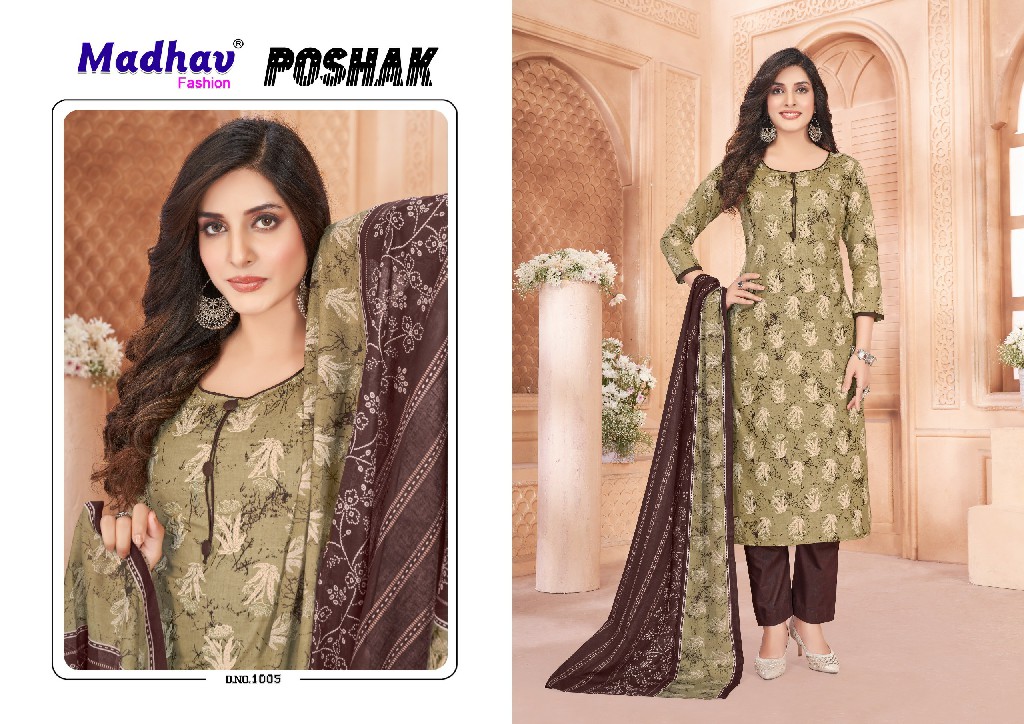 Madhav Poshak Vol-1 Wholesale Pure Cotton Printed Dress Material