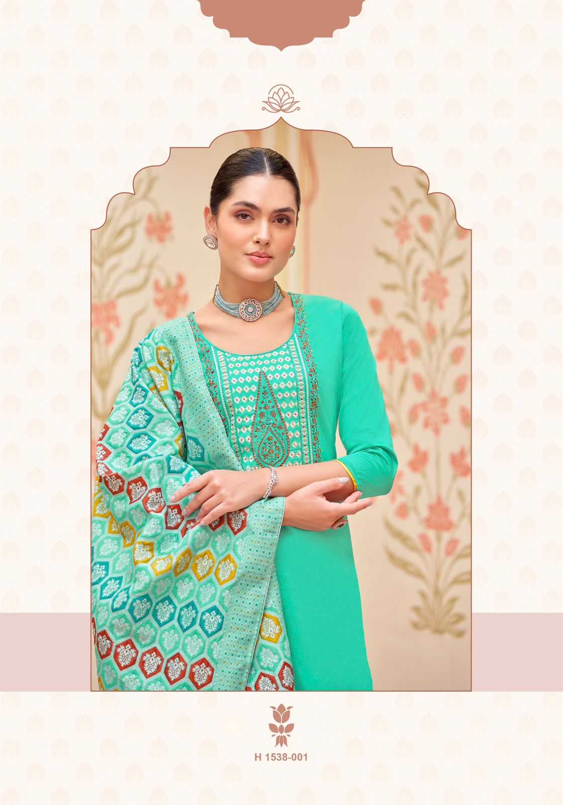 ALOK SUIT PRESENTS LAKHNAVI TOUCH VOL 5 STYLISH ZAM COTTON SALWAR KAMEEZ MATERIAL