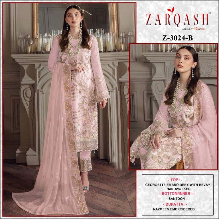 Zarqash Z-3024 Wholesale Indian Pakistani Concept Suits