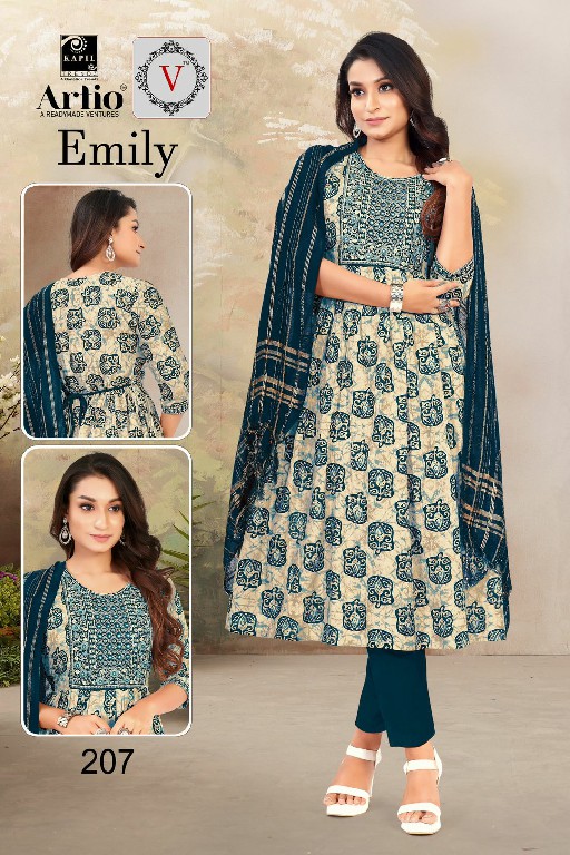 Artio Emily Wholesale Embroidery Work Galla Readymade Suits