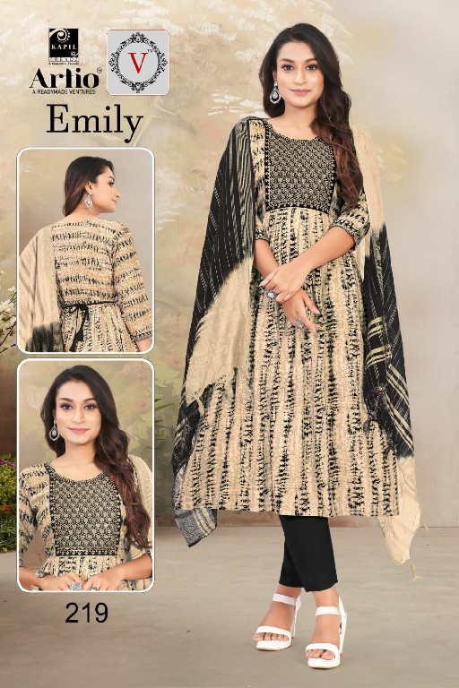 Artio Emily Wholesale Embroidery Work Galla Readymade Suits